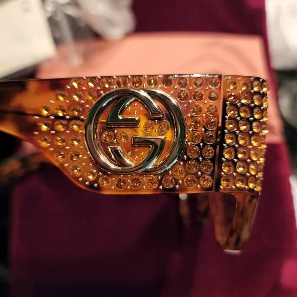 GUCCI HOLLYWOOD FOREVER GG0144S 56MM SUNGLASSES - Picture 7 of 9